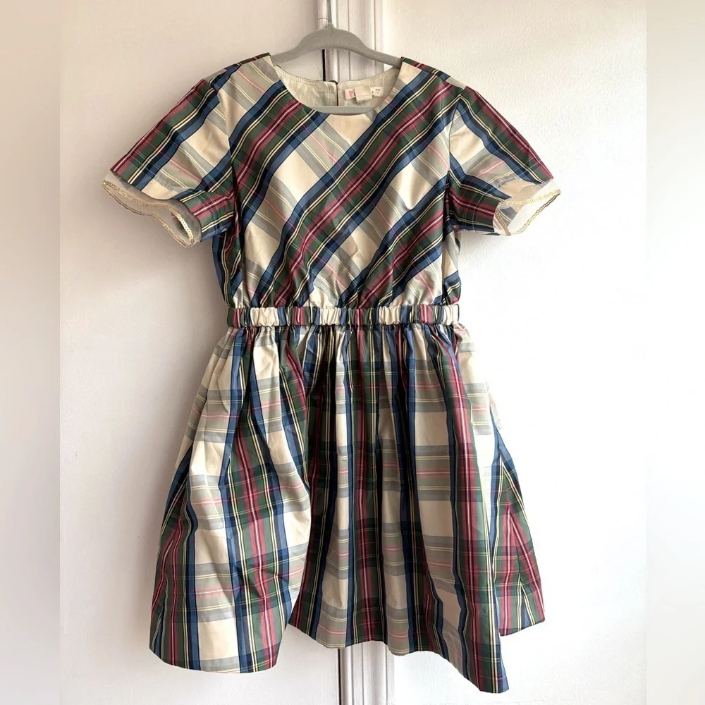Crewcuts Plaid Party Christmas Dress Size 6